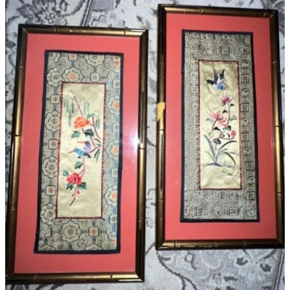 Set of Stunning Asian Silks